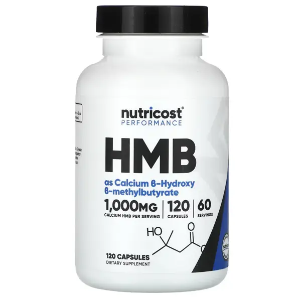 Nutricost HMB (Beta-Hydroxy Beta-Methylbutyrate) 1000mg Capsules